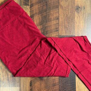 Red casual LuLaRoe TC leggings with white dots